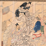 The Craftsmen's Life - Sculpture of Buddhist Image | Antique Japanese Wood Block Print