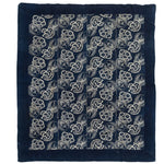 4-panel Katazome Futonji with Crane and Tortise Motif