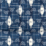 Dog E-gasuri Textile Fragment | Japanese Indigo Cotton