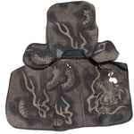 Sashiko Fireman's Hat with Tsutsugaki Dragon Interior