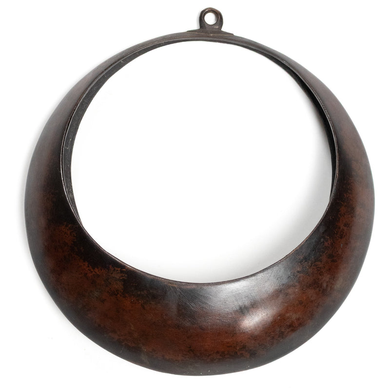 Japanese Antique Bronze Hanging Moon Vase