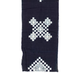 Japanese Patchwork Indigo Egasuri Ikat Panel