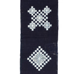 Japanese Patchwork Indigo Egasuri Ikat Panel