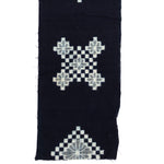 Japanese Patchwork Indigo Egasuri Ikat Panel