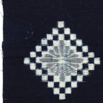 Japanese Patchwork Indigo Egasuri Ikat Panel