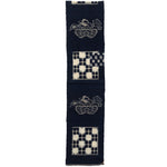 Japanese Indigo Egasuri Ikat Panels with Ikebana Motif