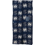 Japanese Indigo Egasuri Ikat Panels with Cherry Tree Motif