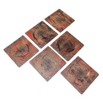 Set of 6 Japanese Lacquer Worker's Panels