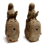 Pair of Hand Carved Baku Carvings