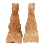 Inari Foxes | Set of 2 | Japanese Clay Shinto Foxes