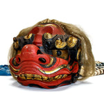 Vintage Lacquered Shishi Lion Head Dance Mask