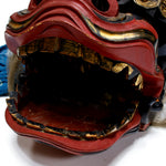 Vintage Lacquered Shishi Lion Head Dance Mask