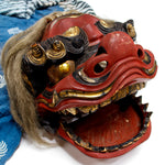 Vintage Lacquered Shishi Lion Head Dance Mask