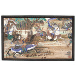 Large Antique Hand-painted Ema Votive Painting of the Sengoku War