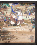 Large Antique Hand-painted Ema Votive Painting of the Sengoku War