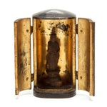 Tiny Zushi with Buddha | Japanese Antique Portable Shrine