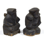 Wooden Daikoku and Ebisu Statues