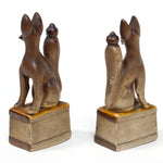 Inari Foxes |  Sacred Kitsune Porcelain Figure Pair