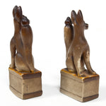 Inari Foxes |  Sacred Kitsune Porcelain Figure Pair