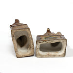 Inari Foxes |  Sacred Kitsune Porcelain Figure Pair
