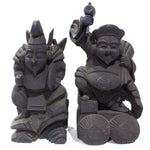 Wooden Daikoku and Ebisu Statues