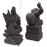 Wooden Daikoku and Ebisu Statues