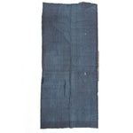 Indigo Shima Boro Two Panel Sheet | Japanese Patchwork Textile