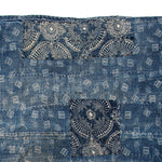 Small Boro Katazome Japanese Antique Blanket