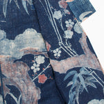 Antique Japanese Indigo Tsutsugaki Cotton Yogi