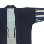 Indigo Japanese Boro Coat with Narrow Sleeves