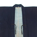 Indigo Japanese Boro Coat with Narrow Sleeves