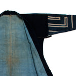 Indigo Japanese Boro Coat with Narrow Sleeves