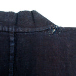 Indigo Japanese Boro Coat with Narrow Sleeves