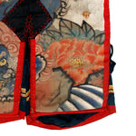 Handpainted Shishi Japanese Theater Pants | Antique Kabuki Hakama