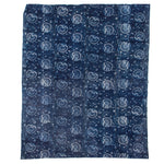 Katazome - Stencil Dyed Japanese Indigo Sheet