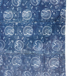 Katazome - Stencil Dyed Japanese Indigo Sheet