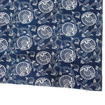 Katazome - Stencil Dyed Japanese Indigo Sheet