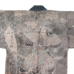 Shobo Hanten - Antique Japanese Reversible Sashiko Fireman's Coat