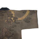 Dragon Shobo Hanten | Antique Japanese Reversible Sashiko Fireman's Coat