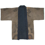 Dragon Shobo Hanten | Antique Japanese Reversible Sashiko Fireman's Coat