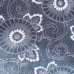 Japanese Stencil Dyed Indigo Katazome Panel Textile