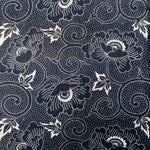 Japanese Stencil Dyed Indigo Katazome Textile Panel