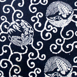 Japanese Indigo Stencil Dyed Katazome Textile Panel