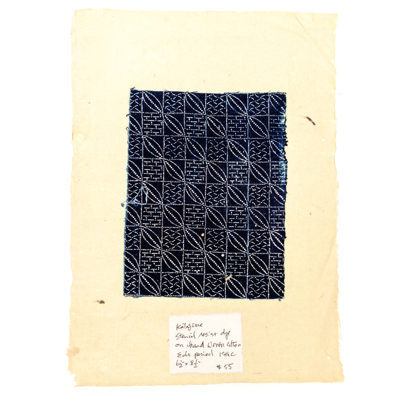 Katazome Textile Fragment