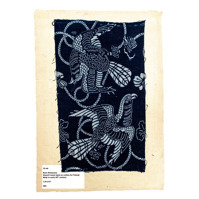 Katazome Textile Fragment