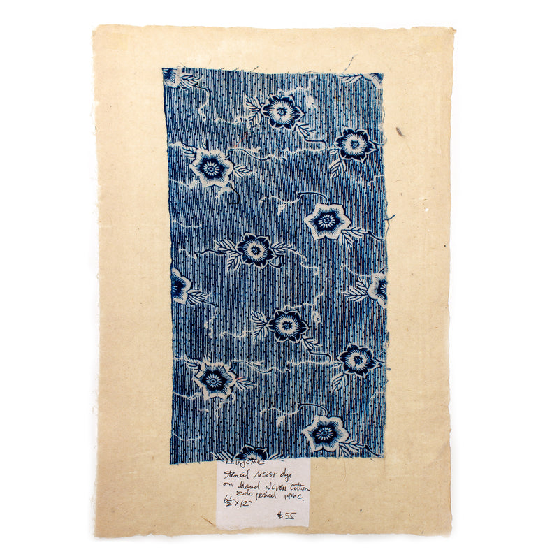 Katazome Textile Fragment