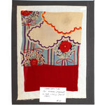 Yuzen Chirimen Silk Textile Fragments