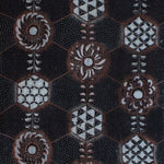 Brown Katazome Textile Fragment