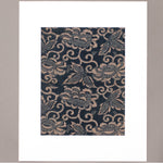 Katazome Fragment with Arabesque Pattern and Leaves