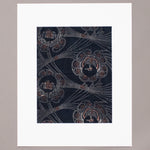 Katazome Fragment with Polychrome Tsuru Kame Motif